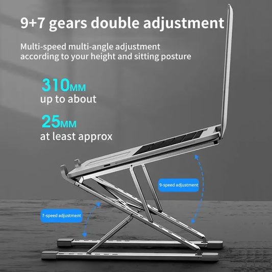 Ergonomic Folding Laptop Stand – Adjustable, Portable & Heat Dissipating