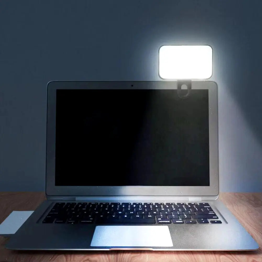 Portable LED Selfie Light - Adjustable for Phones, Tablets, and Laptops